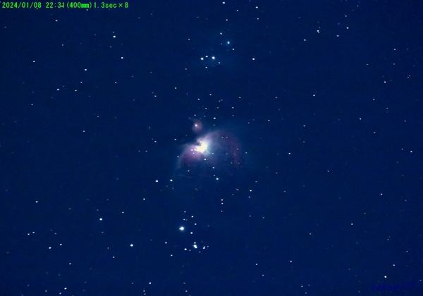 M42 オリオン星雲240108.2231(400mm)60→52縮小c1 1.3sec.jpg
